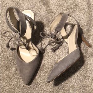 Vince Camuto Grey Suede Heels